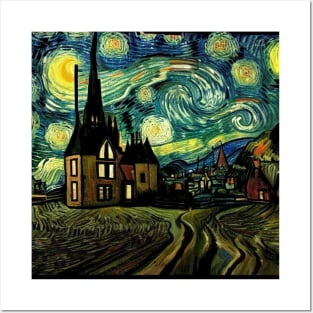 Starry Night Over Godric's Hollow Posters and Art